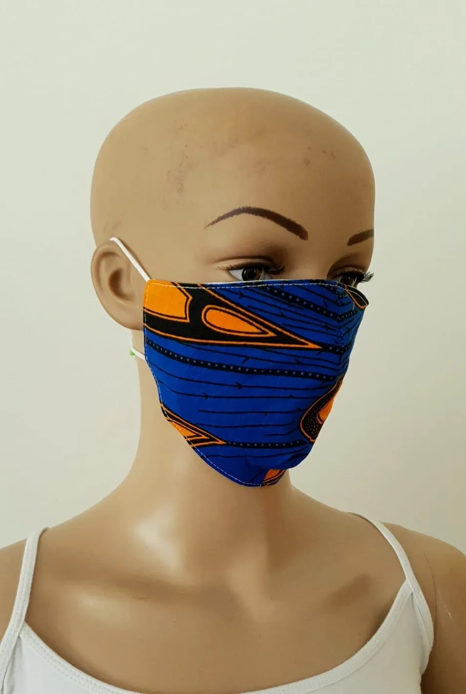 African Print Face Mask | Ankara Fabric Print Face Masks - Amara