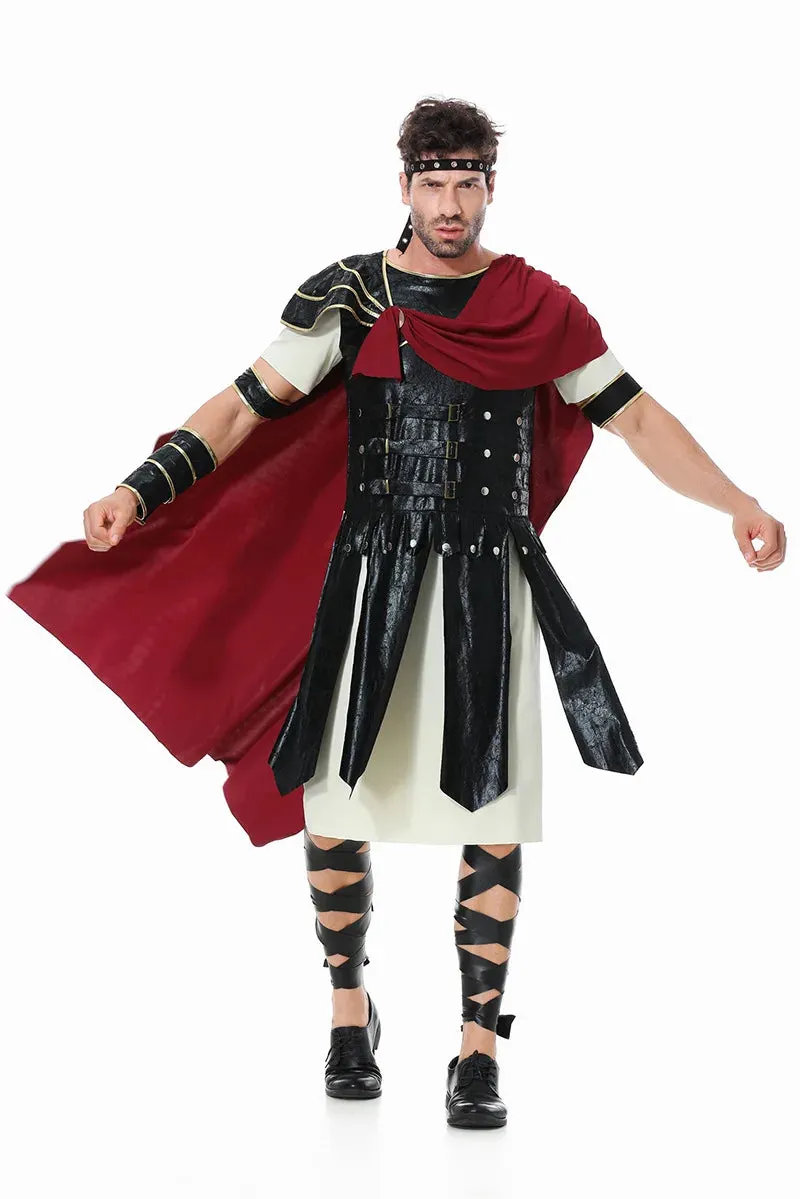 Ancient Roman Spartan Warrior Gladiator Uniform Halloween Cosplay Costume