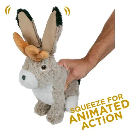 Animated Jackalope Dog Toy