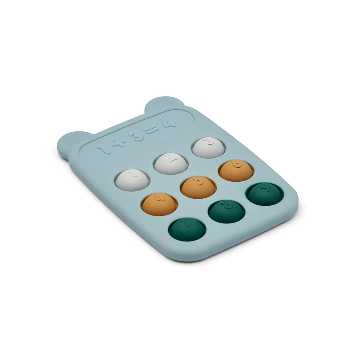 Anne Calculator Pop Toy in Sea Blue Multi Mix by Liewood