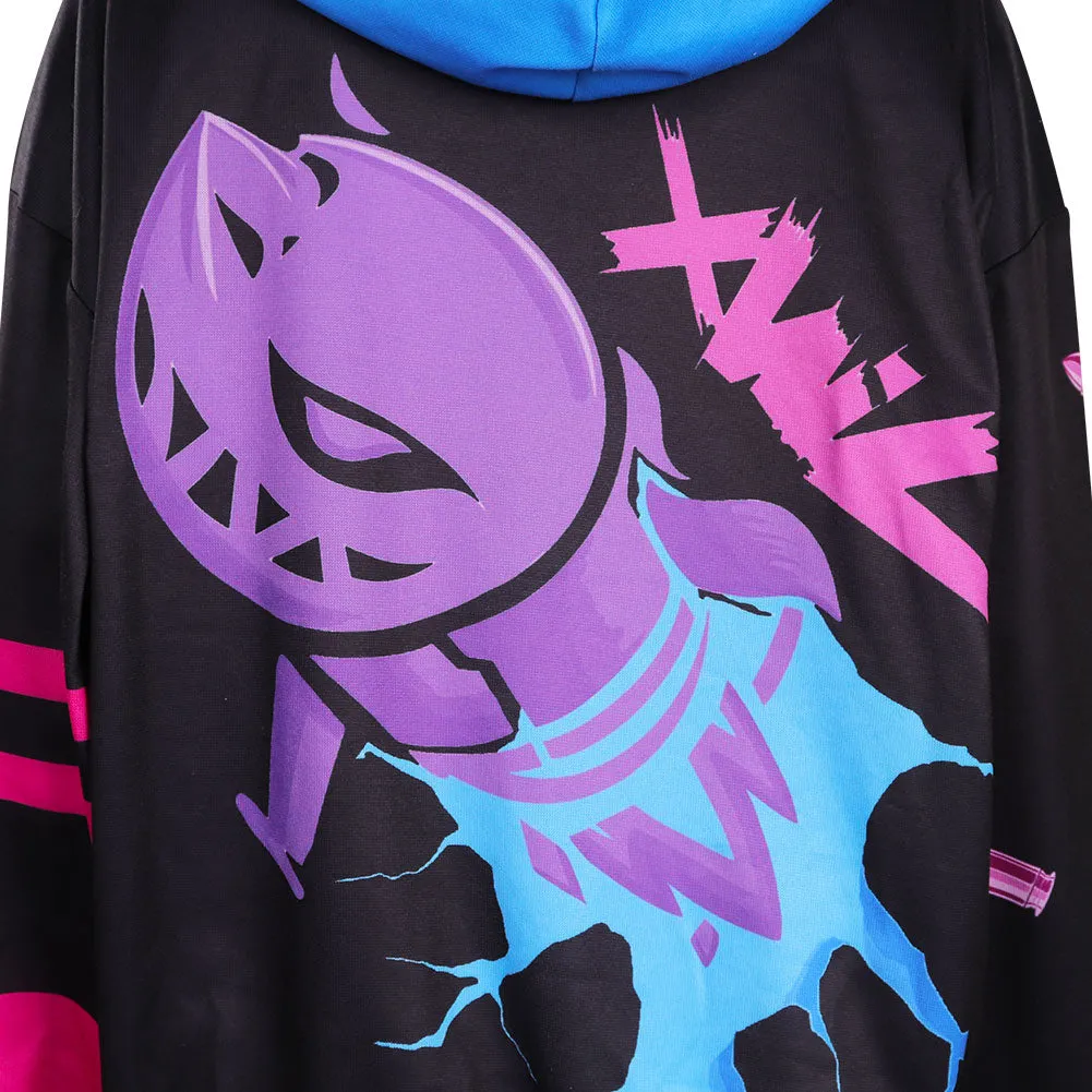 Arcane: League of Legends Jinx Sweat-shirt Cosplay Costume - Cossky