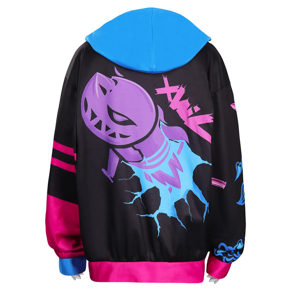 Arcane: League of Legends Jinx Sweat-shirt Cosplay Costume - Cossky