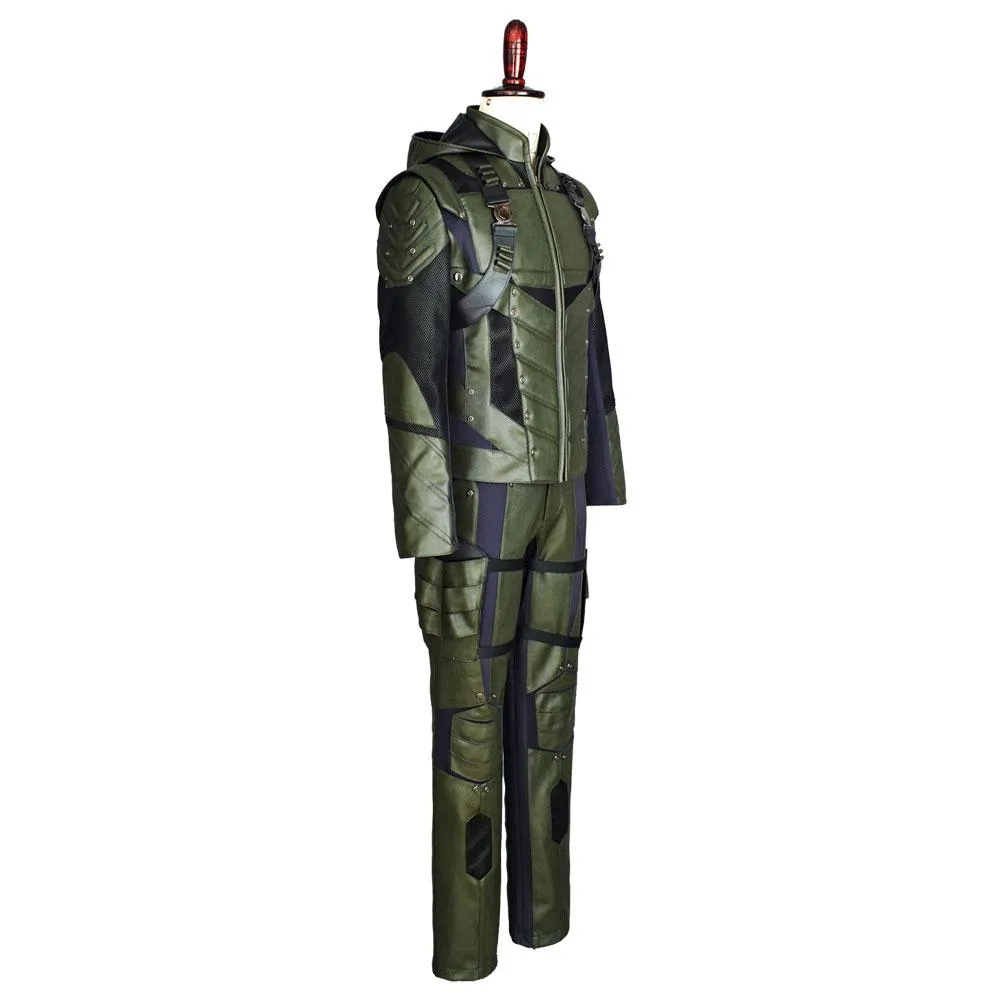 Arrow Saison 5 Oliver Queen Green Arrow Cosplay Costume