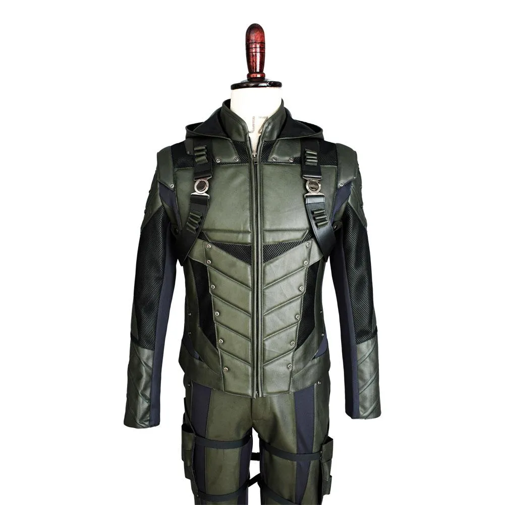 Arrow Saison 5 Oliver Queen Green Arrow Cosplay Costume