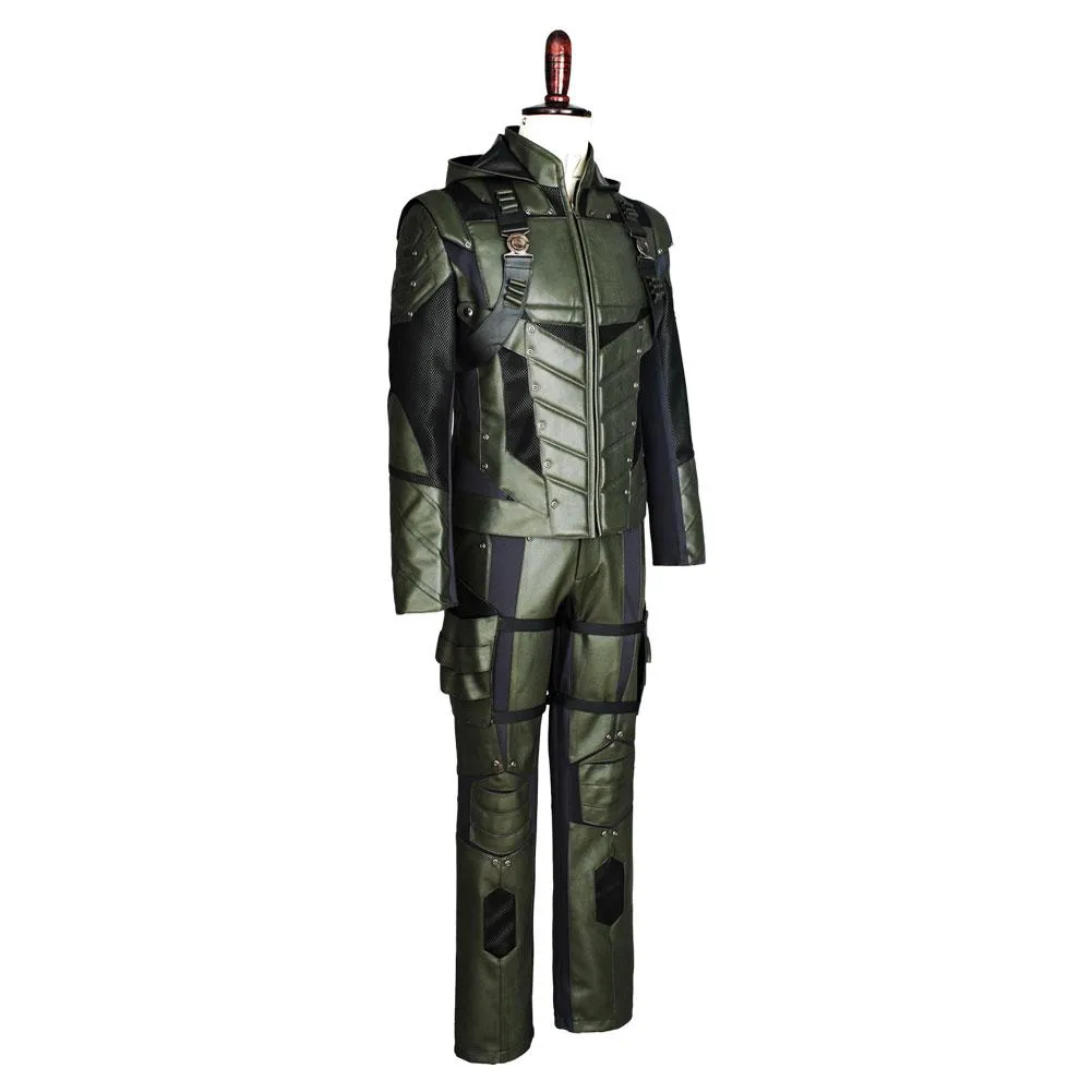 Arrow Saison 5 Oliver Queen Green Arrow Cosplay Costume