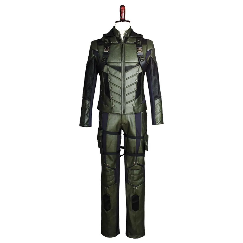 Arrow Saison 5 Oliver Queen Green Arrow Cosplay Costume