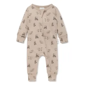 Aster and Oak Zip Growsuit - Bear