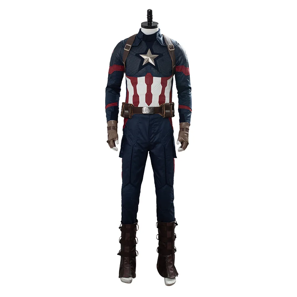 Avengers 4 Endgame Captain America Steve Rogers Cosplay Costume