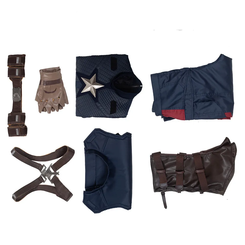 Avengers 4 Endgame Captain America Steve Rogers Cosplay Costume