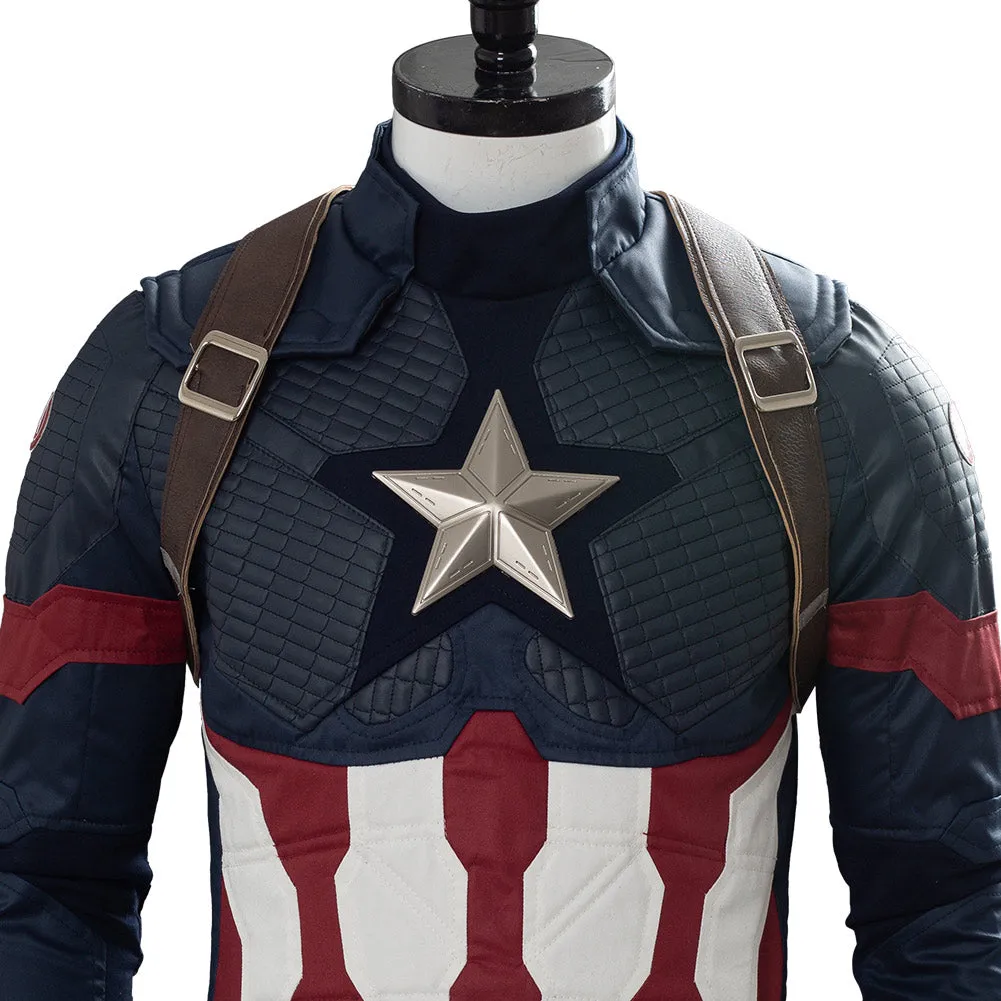 Avengers 4 Endgame Captain America Steve Rogers Cosplay Costume