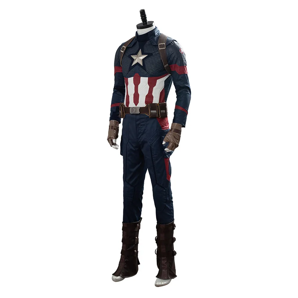 Avengers 4 Endgame Captain America Steve Rogers Cosplay Costume