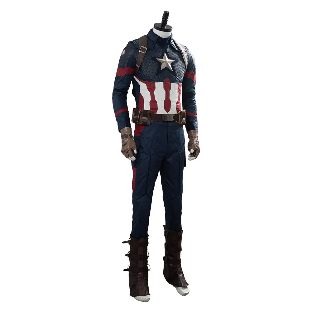 Avengers 4 Endgame Captain America Steve Rogers Cosplay Costume