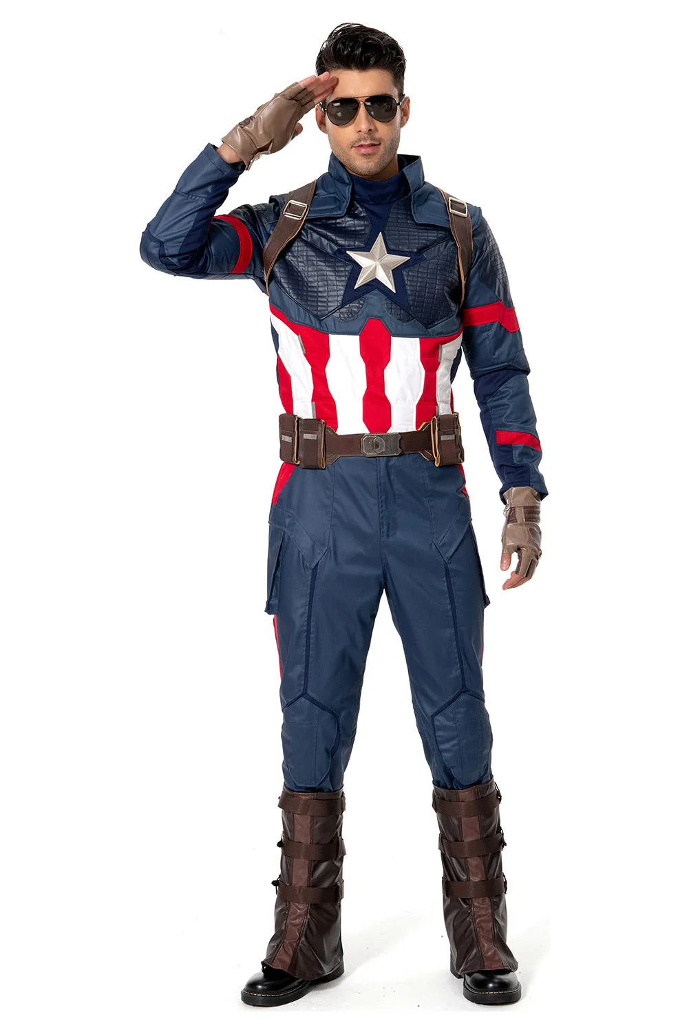 Avengers 4 Endgame Captain America Steve Rogers Cosplay Costume