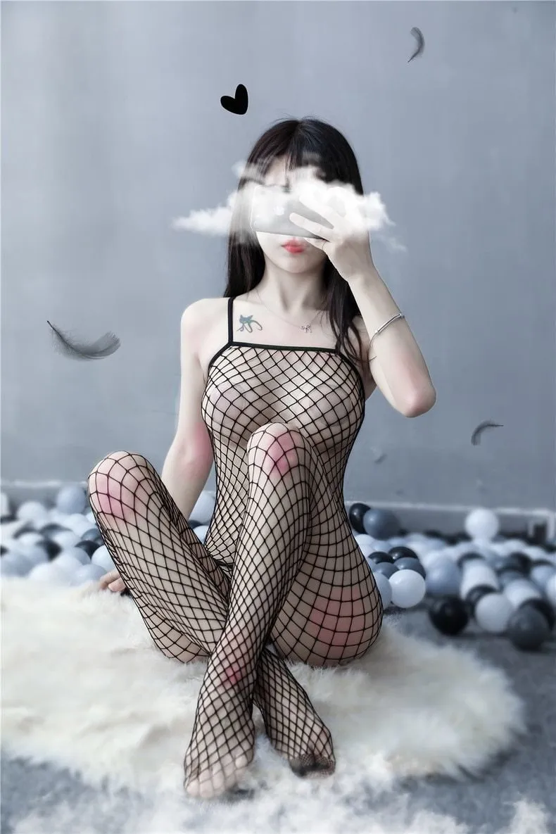 Babydoll Fishnet Bodysuit