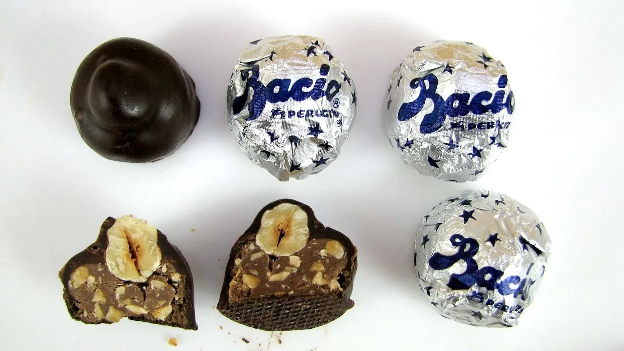 Baci Perugina Original Dark Chocolate Truffles Tube 3 Pieces, 37.5grams (14- Packs per Case)