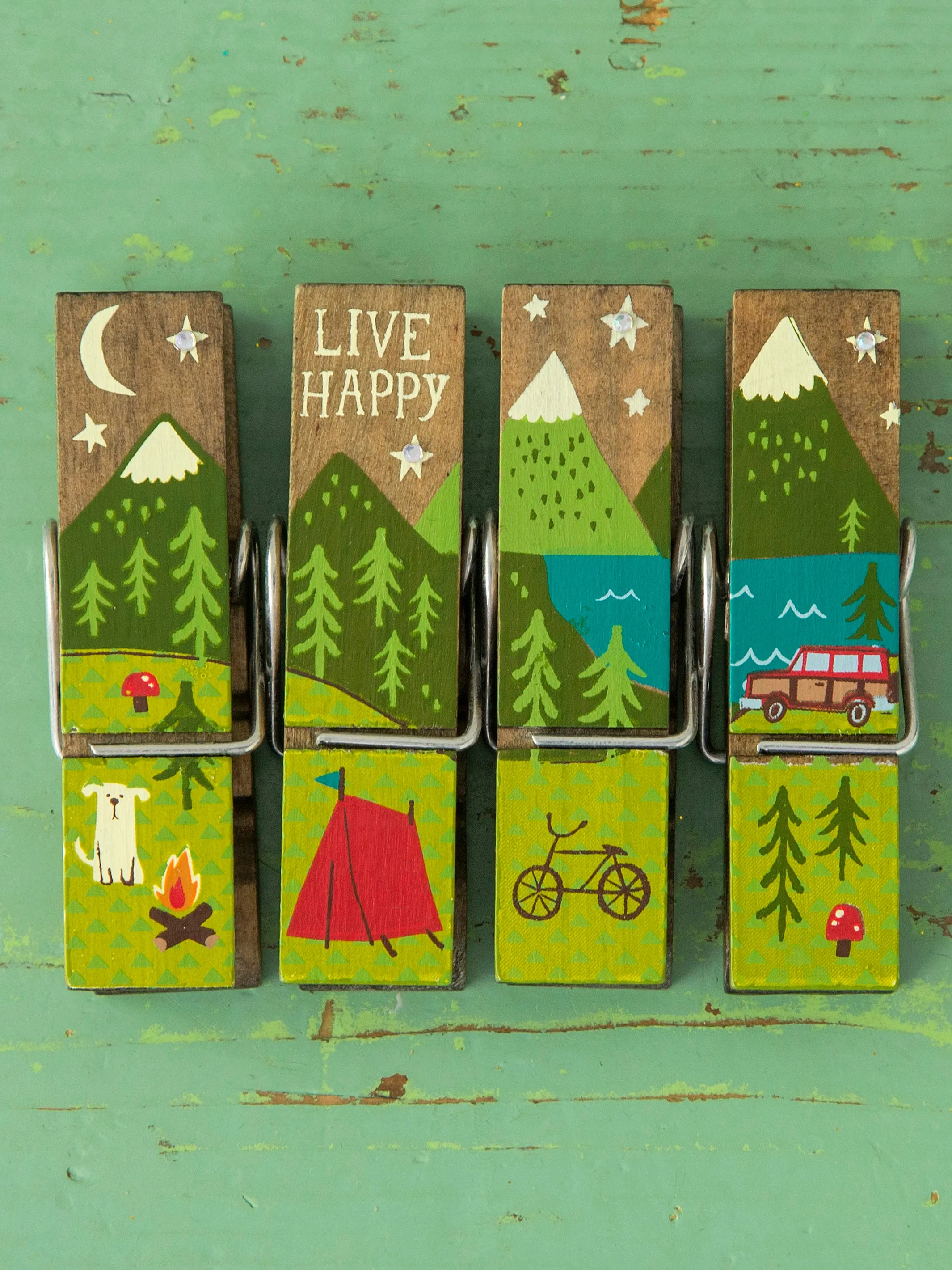 Bag Clips, Set of 4 - Live Happy Camper