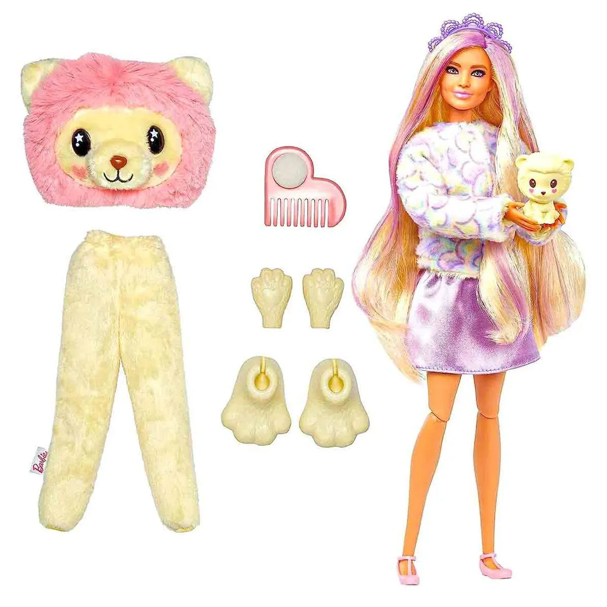 Barbie Cutie Reveal Cute Tees Doll Bashful Lion