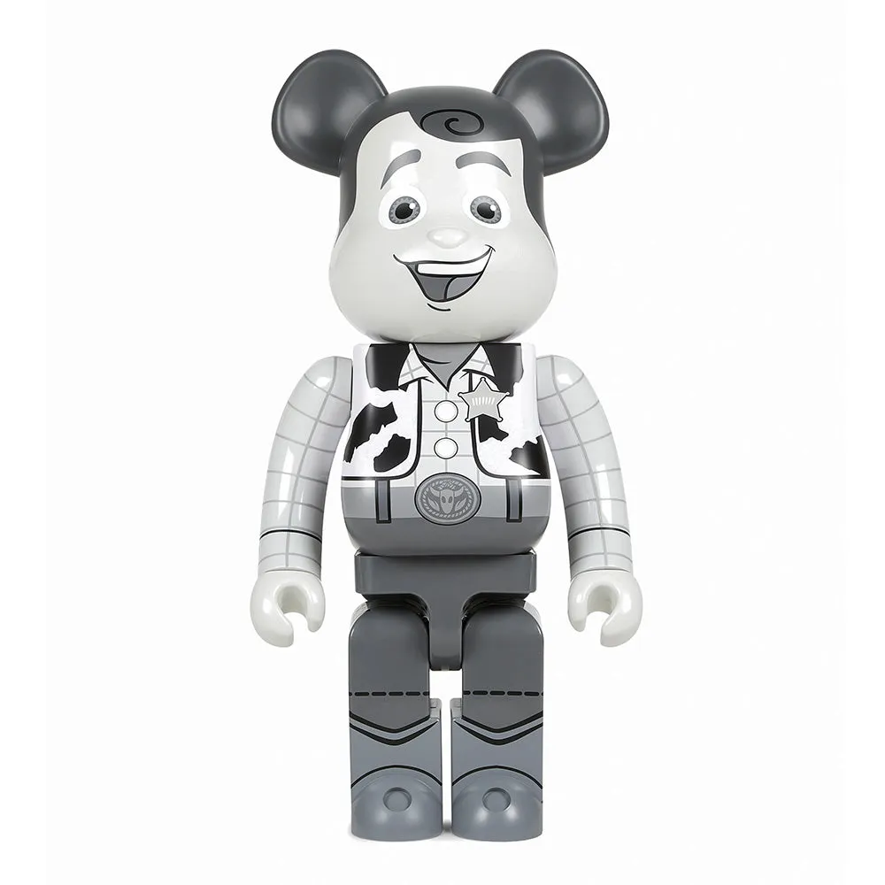 BEARBRICK 1000% TOY STORY WOODY BLACK AND WHITE