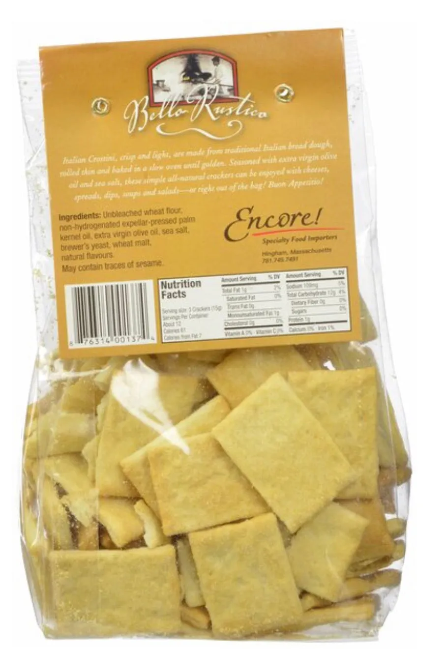 Bello Rustico Traditional Crostini, 7-Ounce (6-Packs)