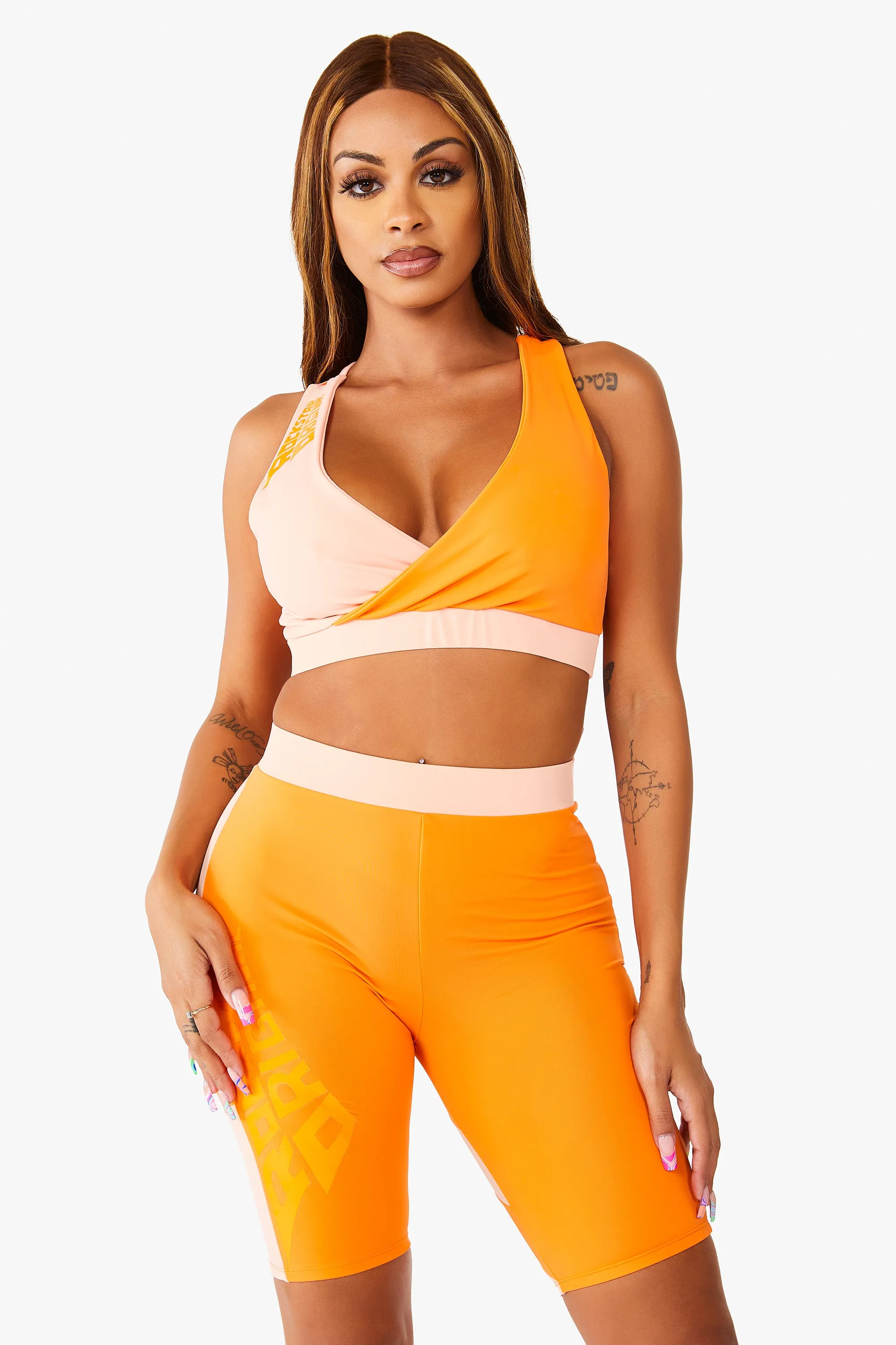 Bianca Active Biker Set - Orange