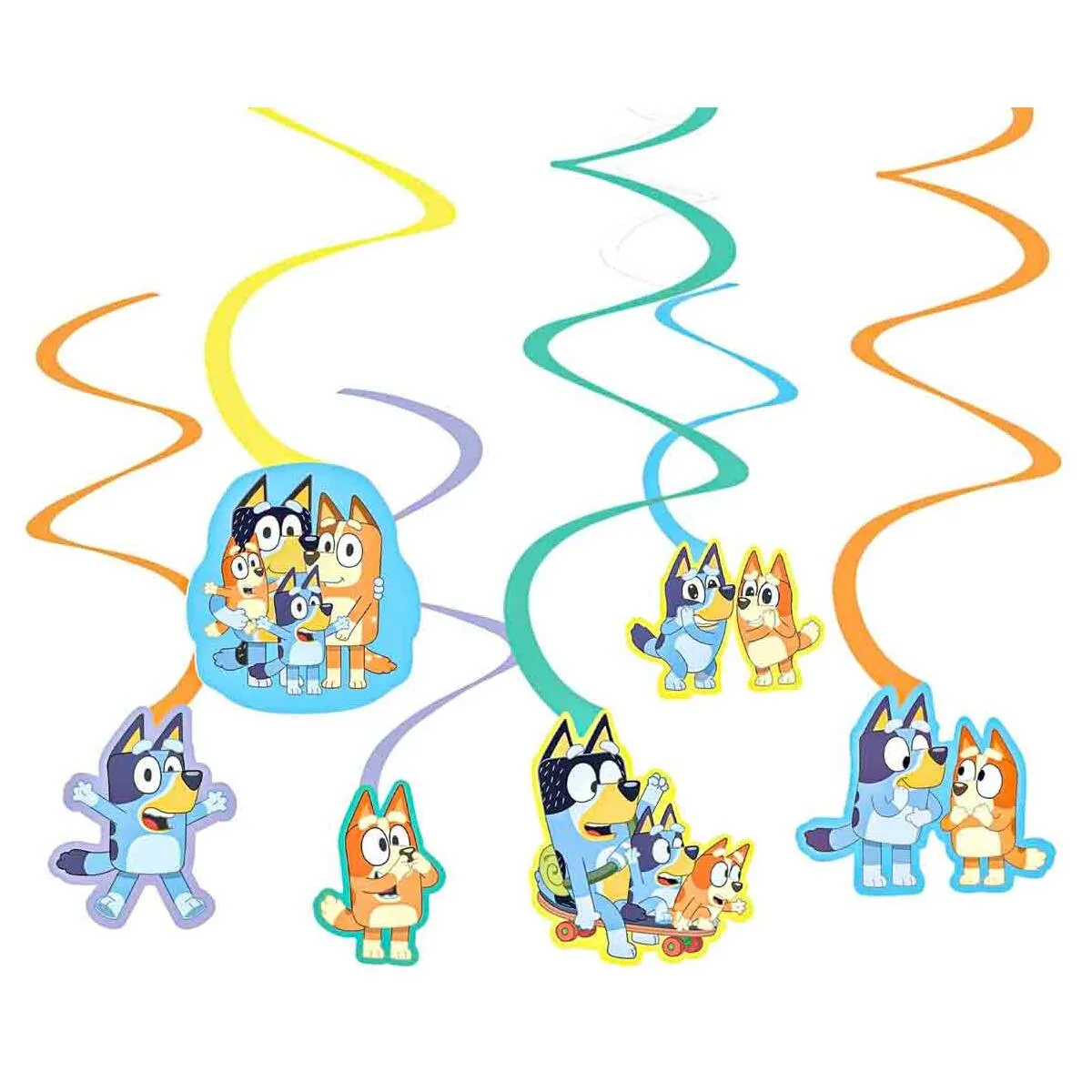 Bluey Swirl Decoration (6 Pack)