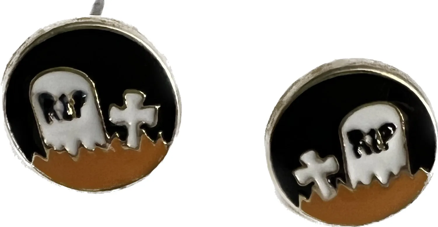 BOO-tiful Enamel Halloween Earrings