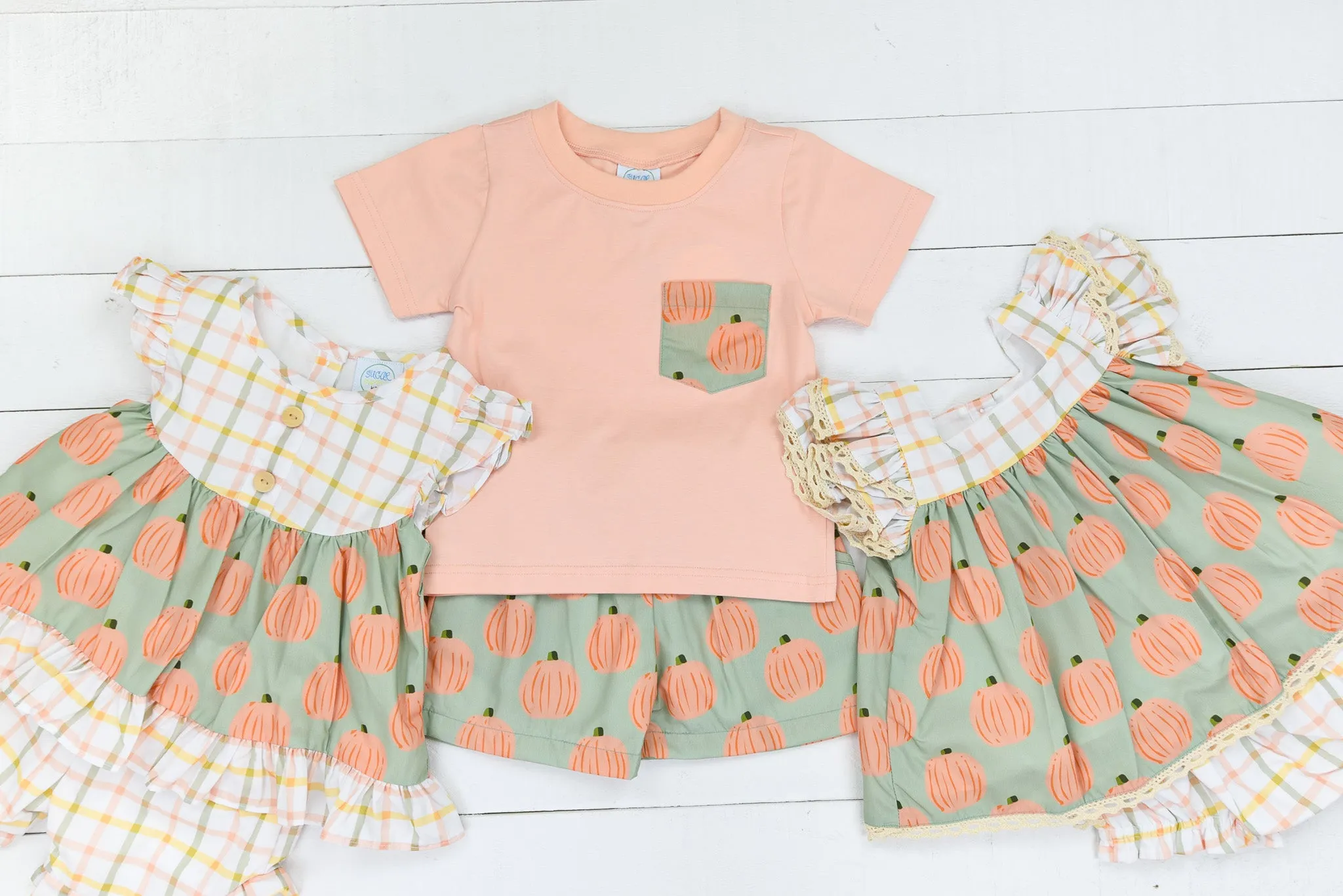 Boys Precious Pumpkins Short Set