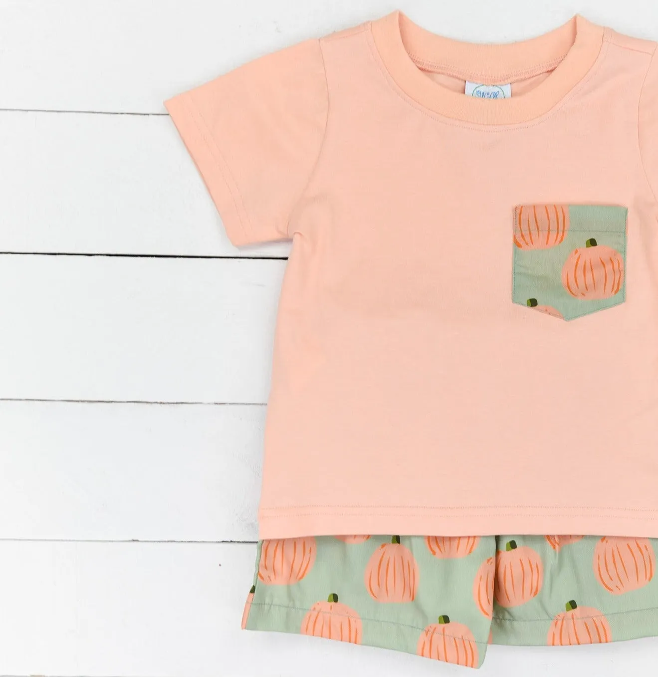 Boys Precious Pumpkins Short Set