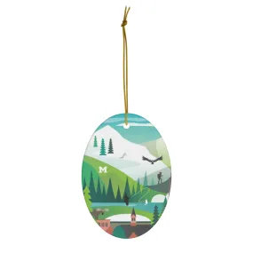 Bozeman Ceramic Ornament