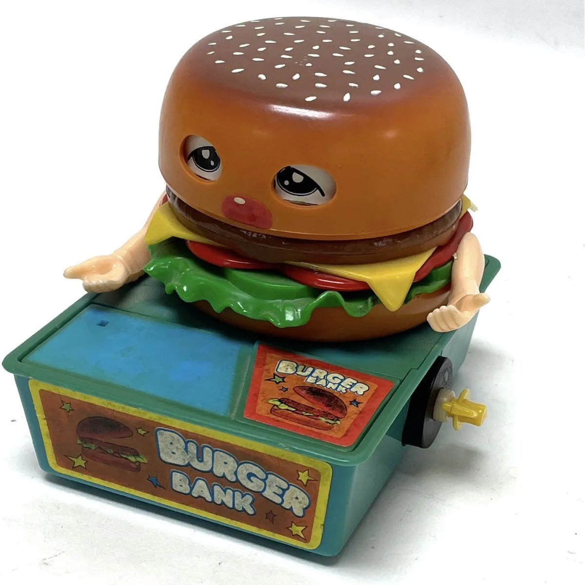 Burger Bank 32120 Euro Dance Coin Bank, Worn Lever-TESTED