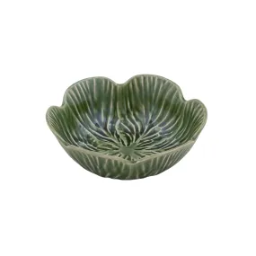 Cabbage Ceramic Bowl 15x5cm Green