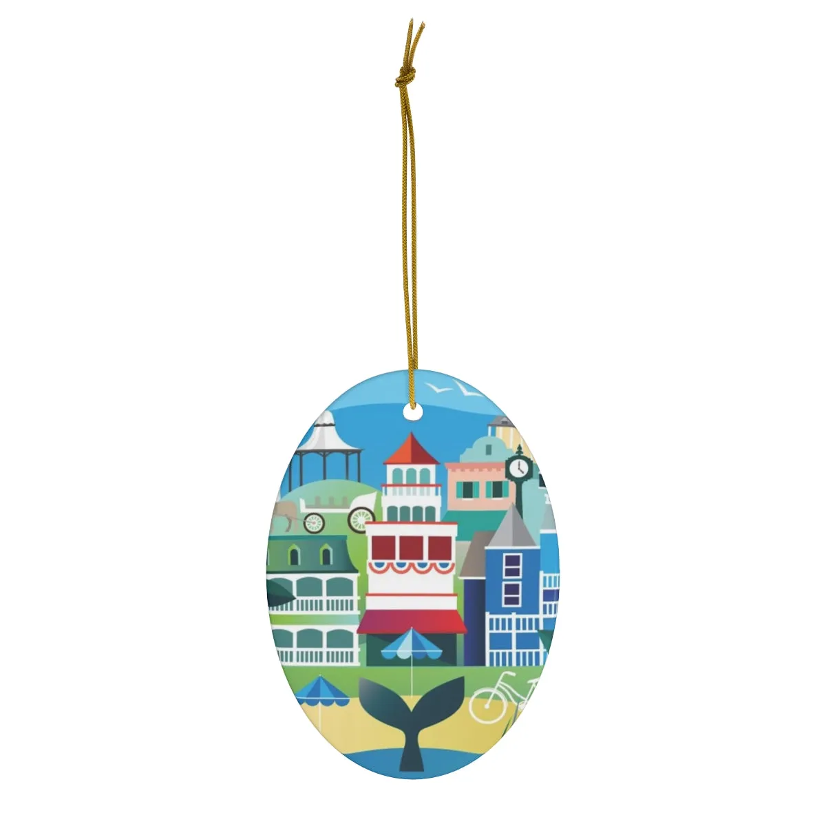 Cape May Ceramic Ornament