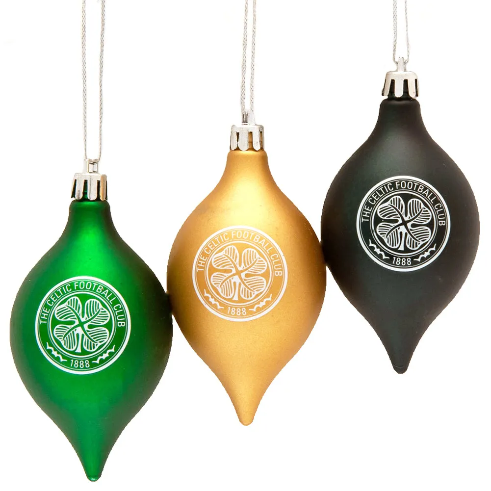 Celtic FC 3pk Vintage Baubles