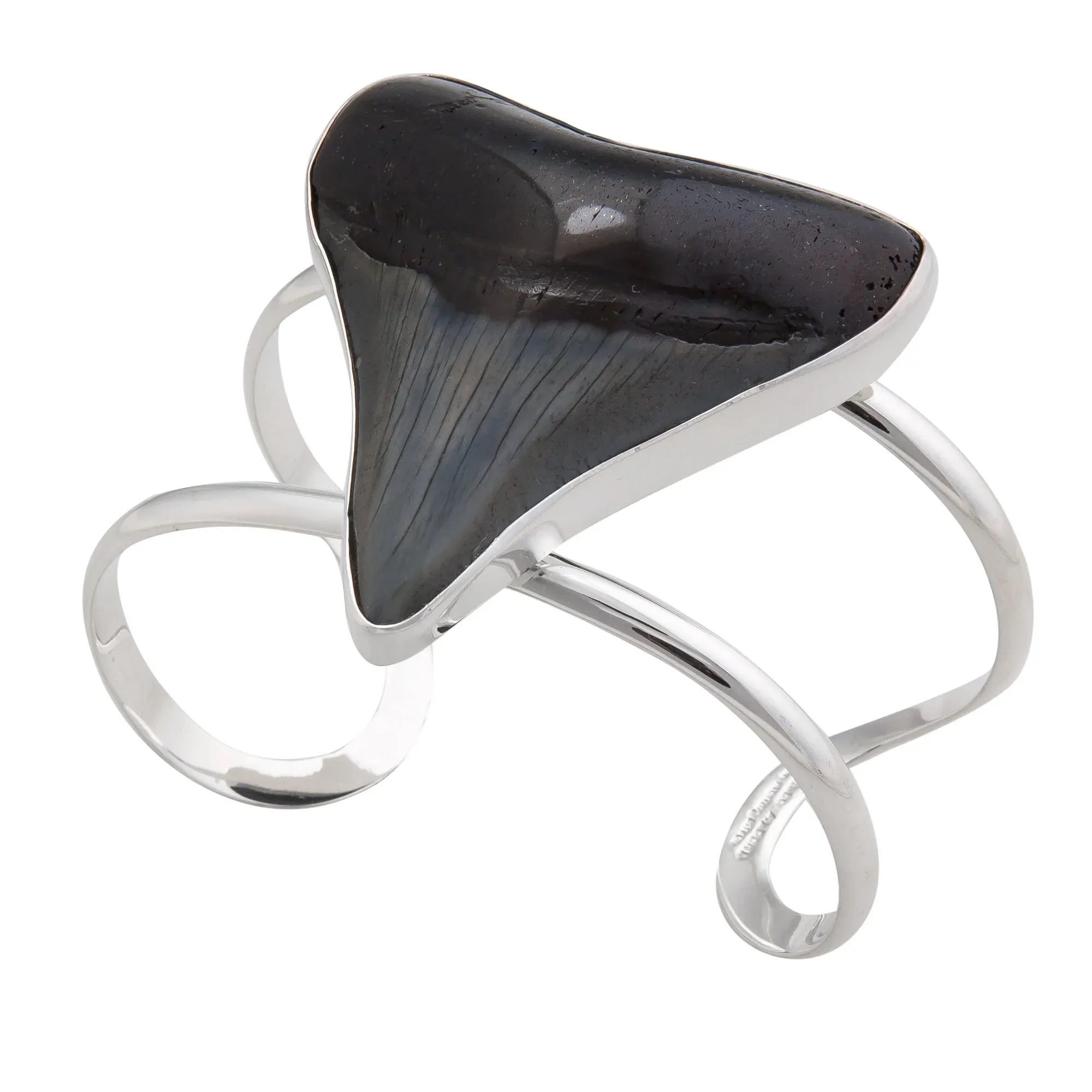 Charles Albert Silver - Shark Tooth Double Band Cuff