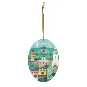 Charleston Ceramic Ornament