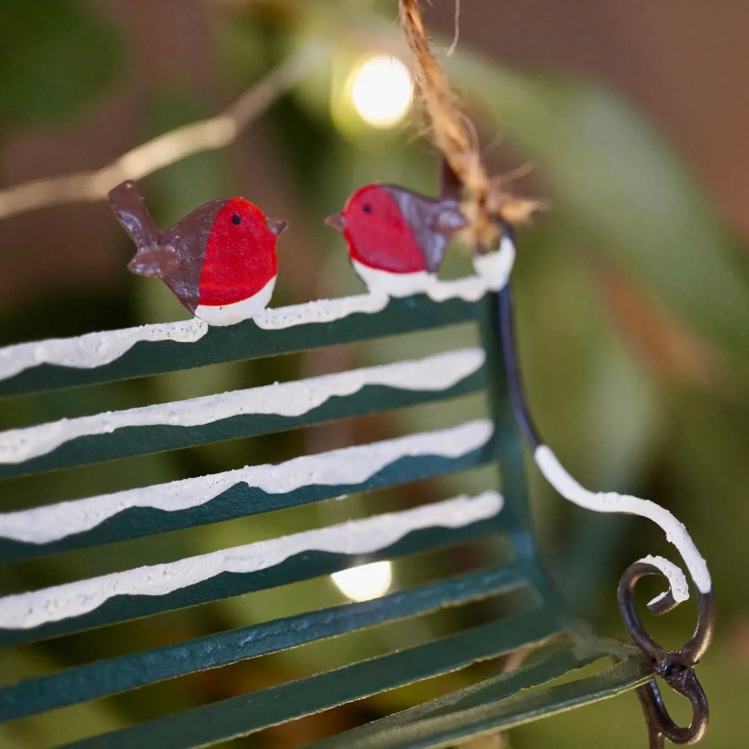 Christmas Park Bench