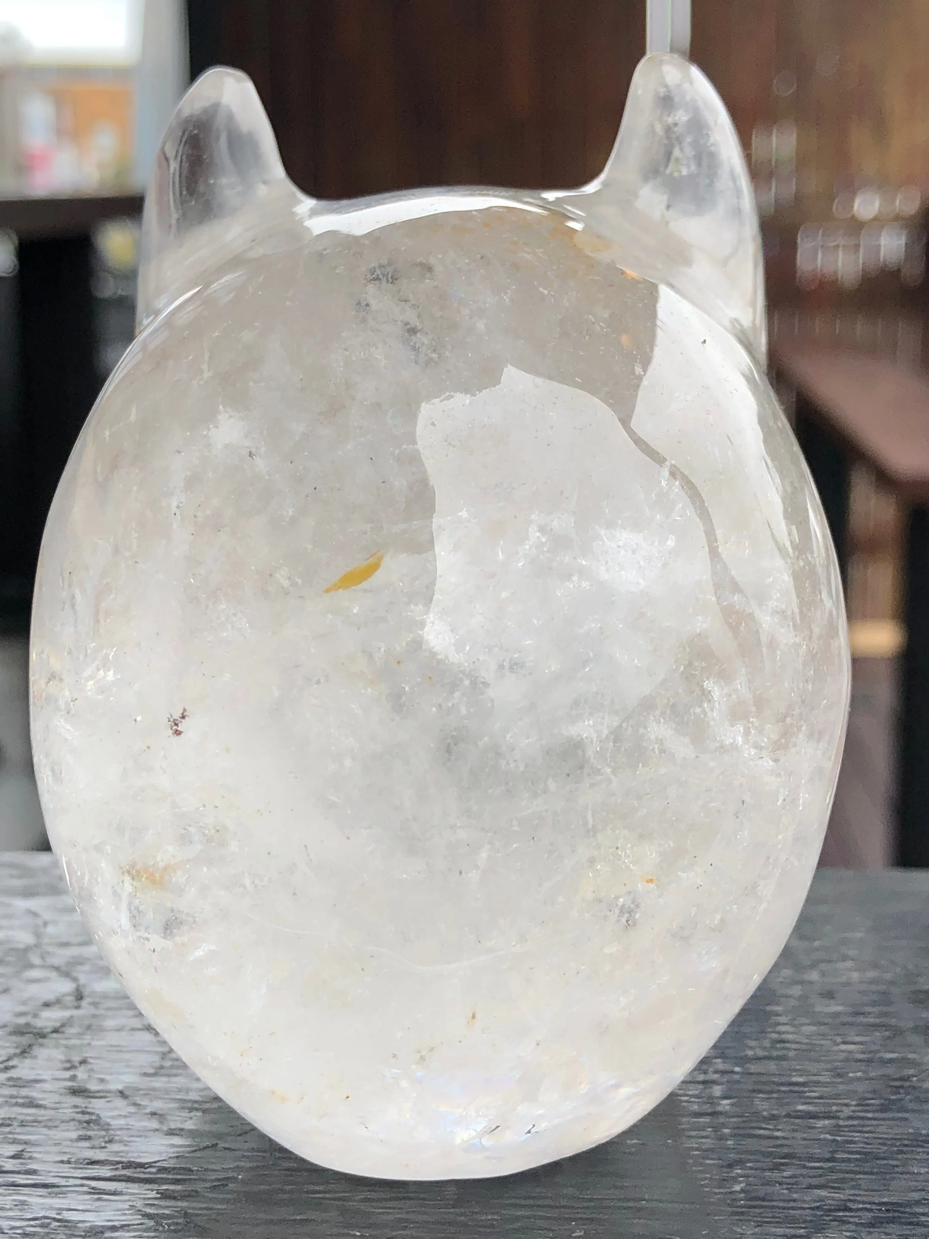 Clear Quartz Devil Skull [1k968]