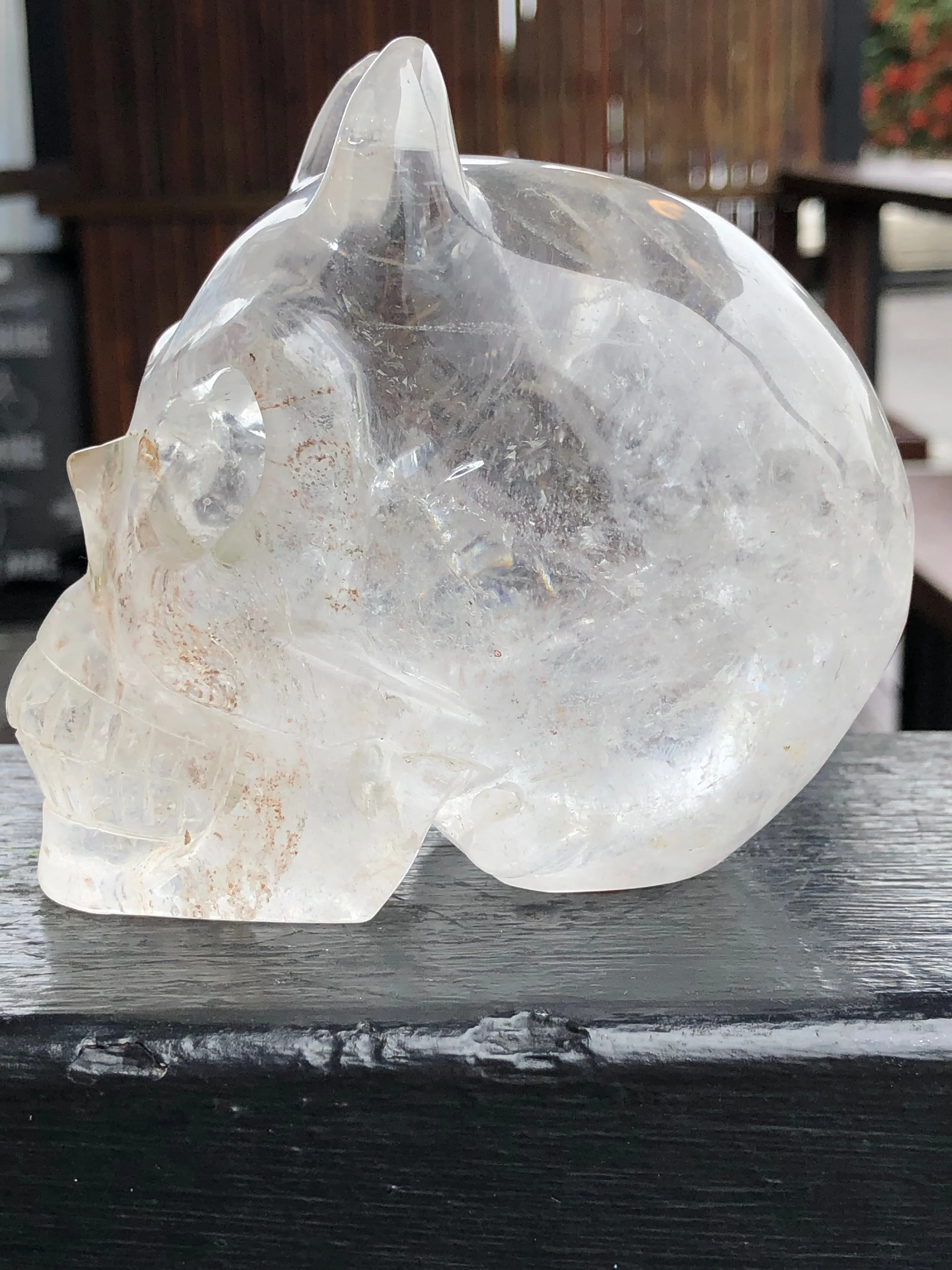 Clear Quartz Devil Skull [1k968]