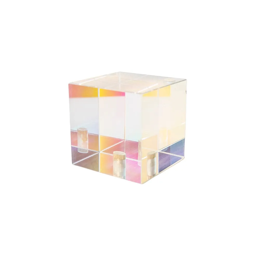 Colour Transparent Cubic Optical Prism Prop for Creative Photography - Cube