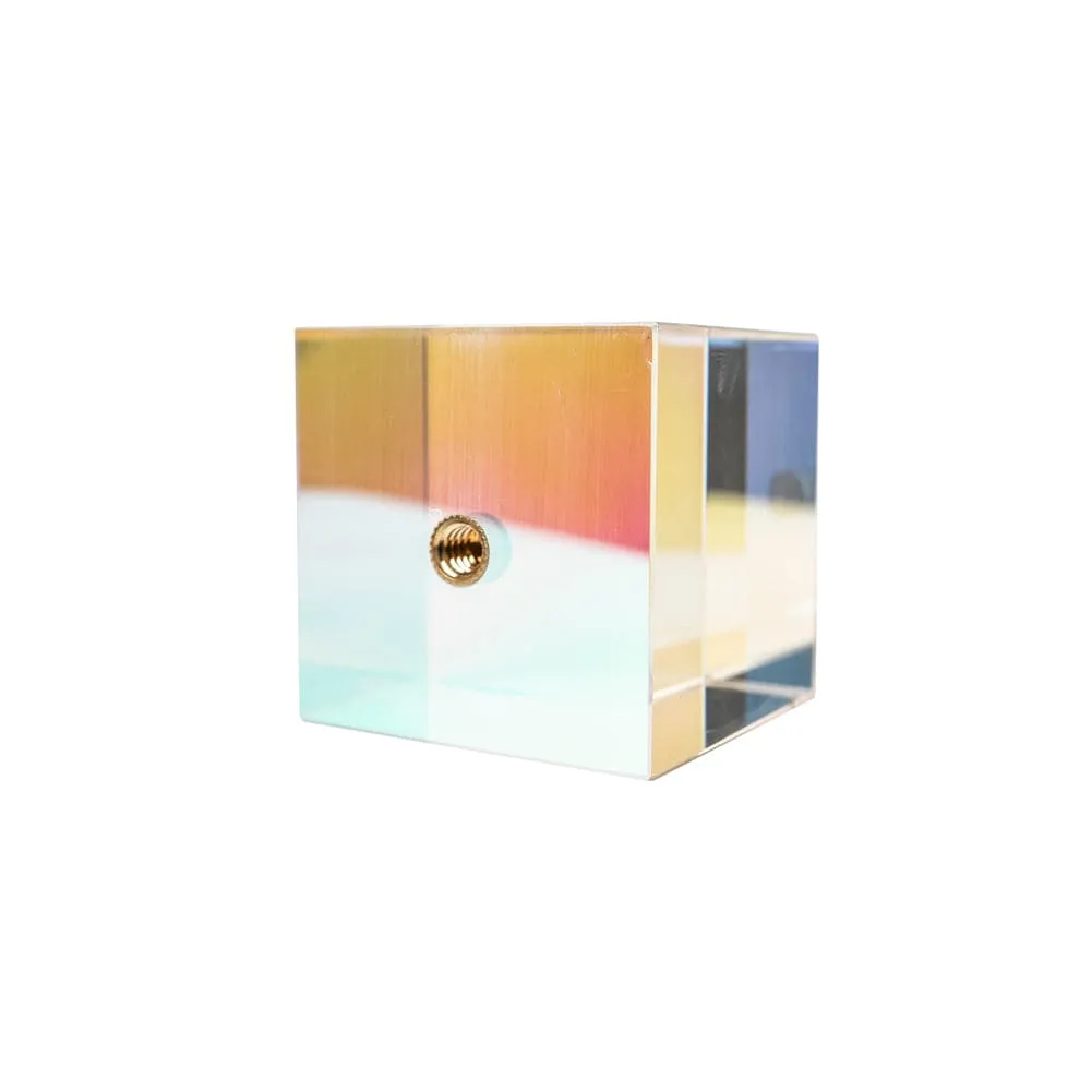 Colour Transparent Cubic Optical Prism Prop for Creative Photography - Cube