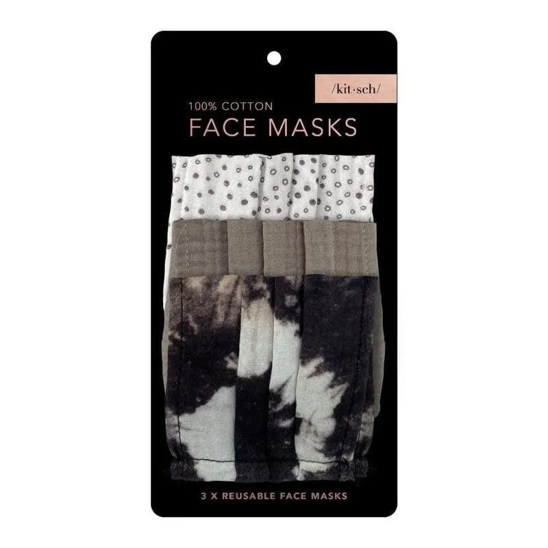 Cotton Face Mask 3pk - Neutrals - FINAL SALE