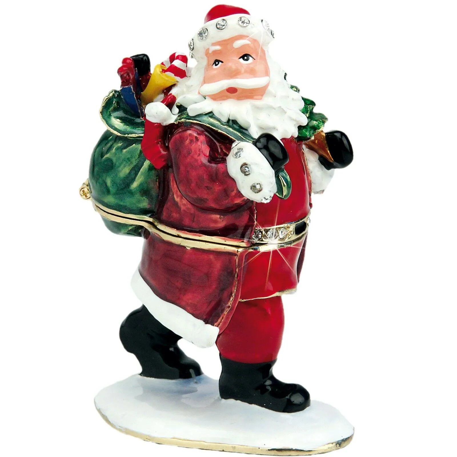 CRAYCOMBE TRINKETS - FATHER CHRISTMAS TRINKET BOX