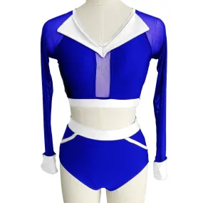 #D028-C Nylon/Lycra Mesh Modern Dance Costume-Dance School Troupe or Solo Performance