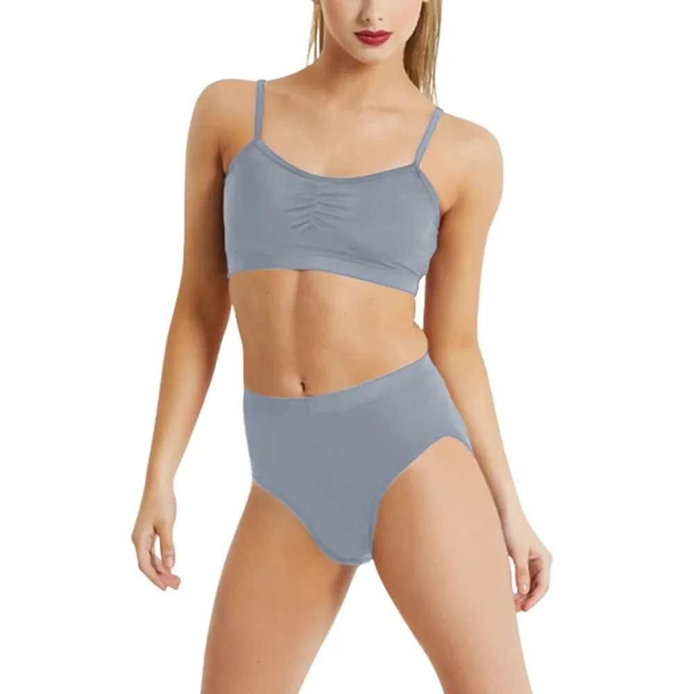 #D3132 WOMENS 2 Piece Set Top and Briefs- Contempory- Perfect for Under a Shirt or Mesh Dress for Troupe or Solo Performance