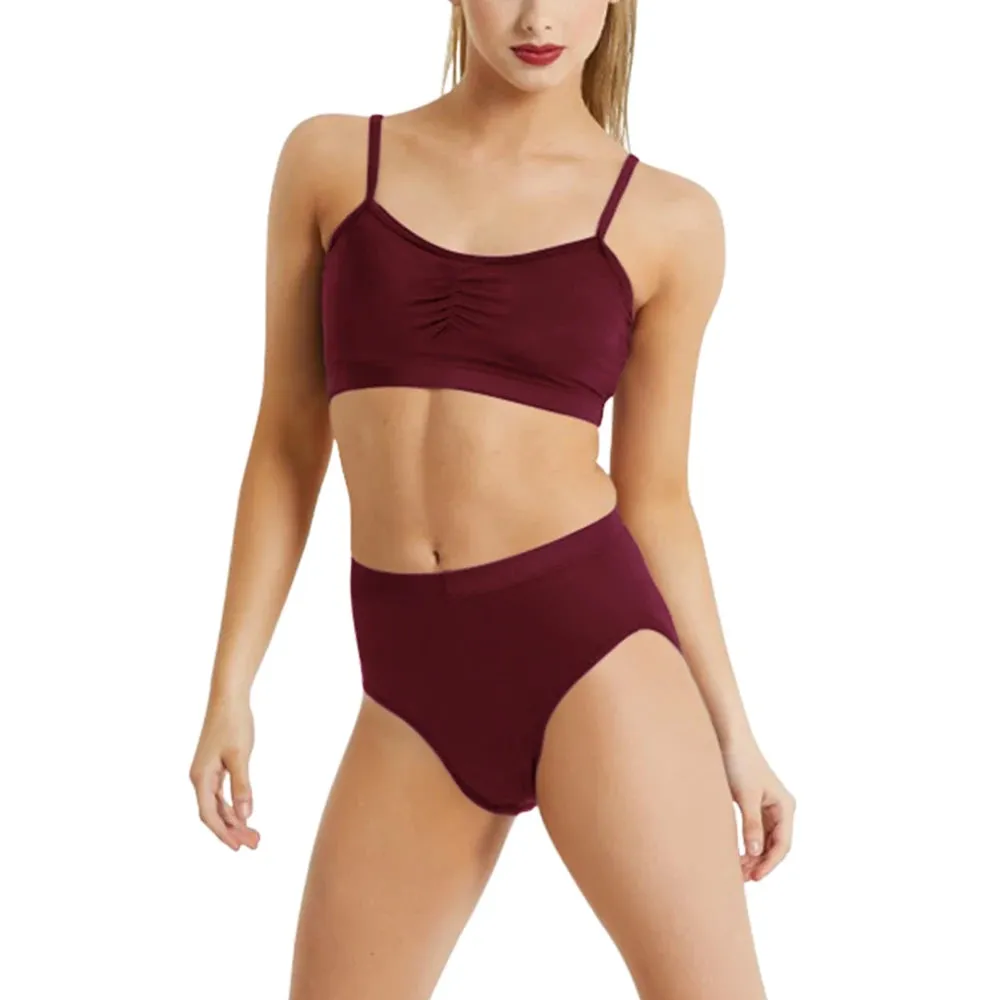 #D3132 WOMENS 2 Piece Set Top and Briefs- Contempory- Perfect for Under a Shirt or Mesh Dress for Troupe or Solo Performance