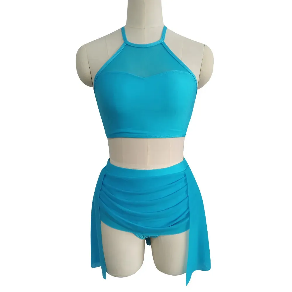 #D638-A  ADULT  Nylon/Lycra Mesh Modern Dance Costume- Dance School Troupe or Solo Performance