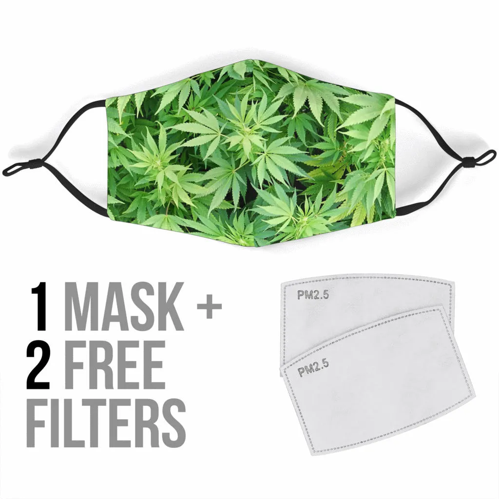 Dank Master Green Leaf Face Mask