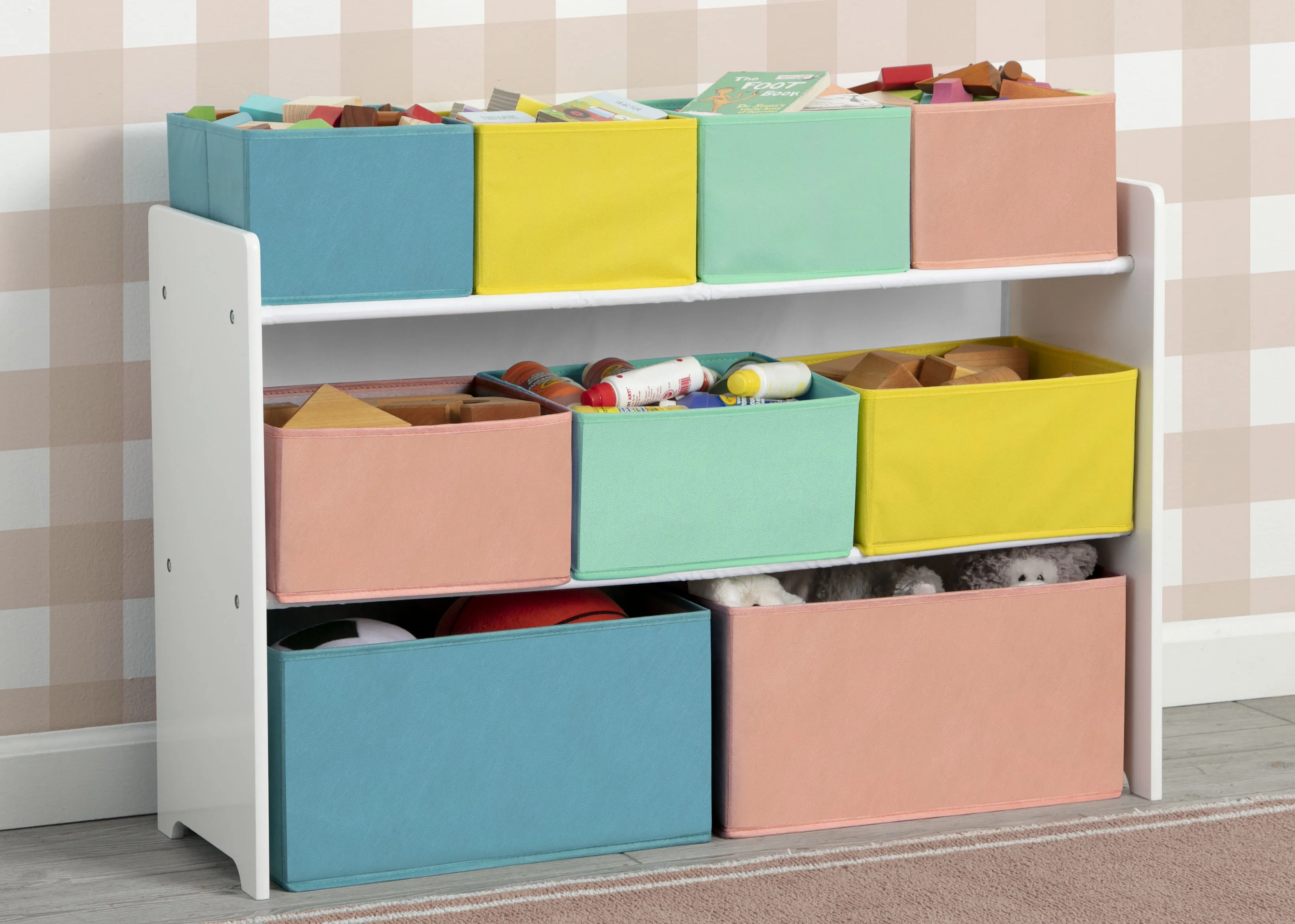 Deluxe Multi-Bin Toy Organizer with Storage Bins