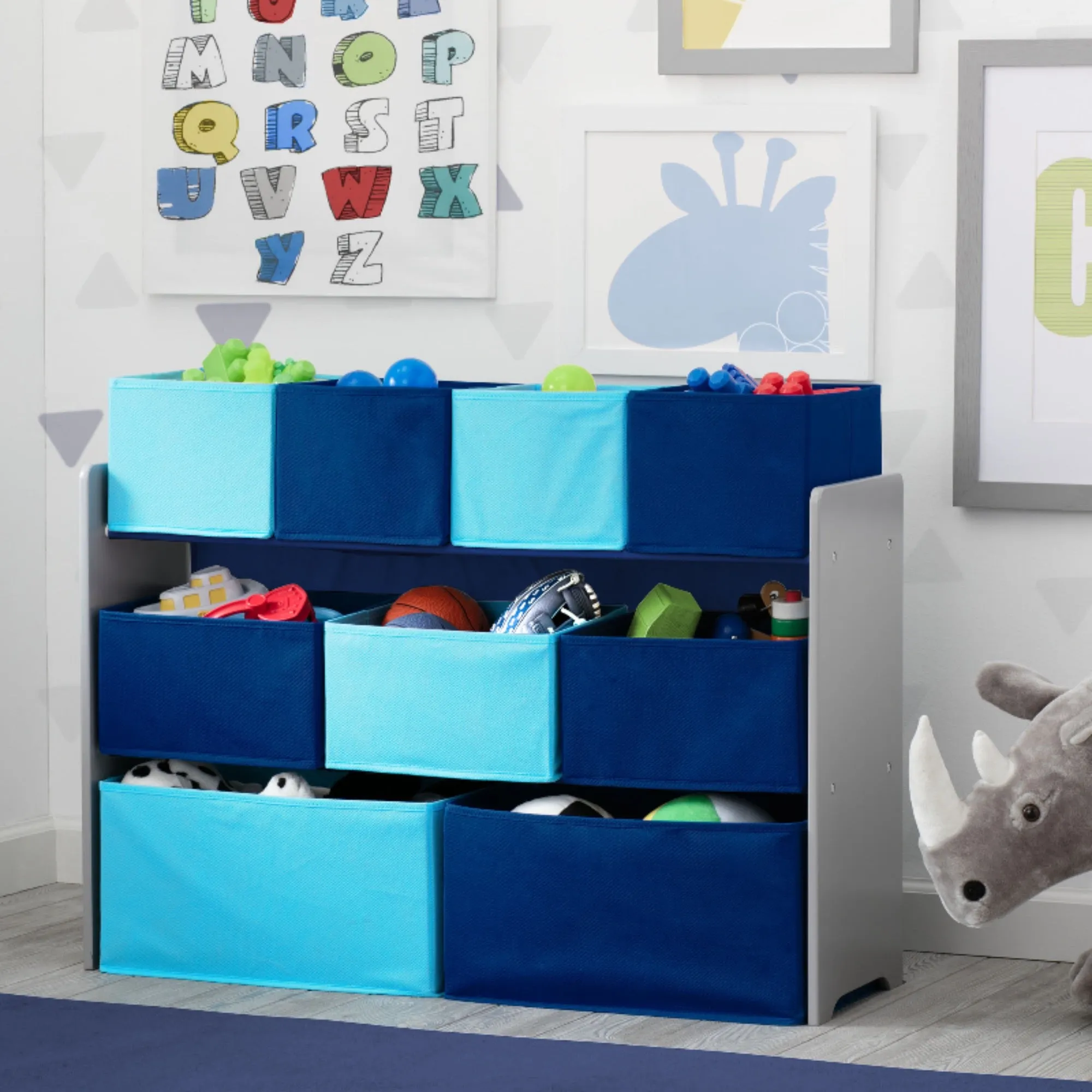 Deluxe Multi-Bin Toy Organizer with Storage Bins