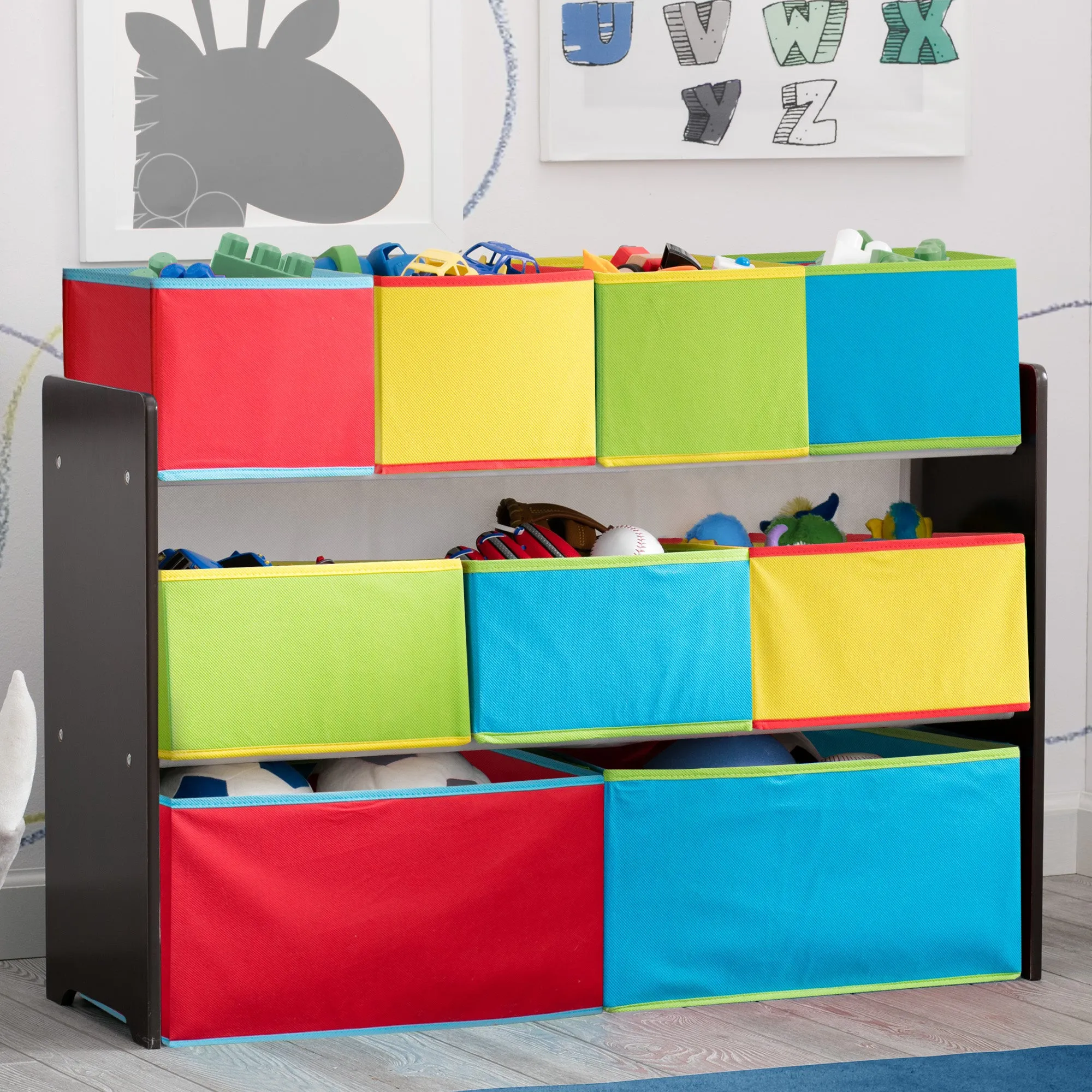 Deluxe Multi-Bin Toy Organizer with Storage Bins